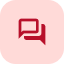 Guide Achat icone discussion avec client