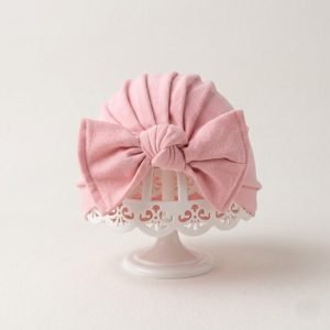 bonnet rose coton bebe