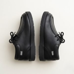 chaussure ecole solide couleur noir pour garcon